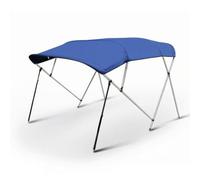 perfeclan Toldilla Marina Techo Bimini con Lona Oxford 600D Impermeable y Tubos de Acero Inoxidable con Correas de Sujeción Diseño, Toldo De Proa De Cuatro Travesaños - 2 220 X 220 X 135 Cm