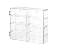 Perfeclan Vitrina de aleación para Coches de Juguete a Escala 1/64, protección para Pared o, 8 Compartimentos, Organizador de Almacenamiento