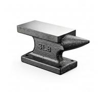 perfeclan Yunque de Forja Pieza Única Hierro Fundido Base Rectangular Robusta Extremo Curvado Apropiado para Trabajos de Taller y Manufactura Manual, Yunque De Cuerno De 1.5kg