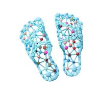 Perfeclan Zapatillas de Baño para Mujer Sandalias de Ducha Antideslizantes Pantuflas Ligeras con Diseño Hueco y Secado Ágil para Mayor Comodidad Adecuadas para, Azul Claro Multicolor, 35/36