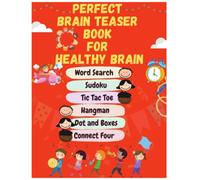 Perfect Brain Teaser Book For Healthy Brain: 5 Activities for understanding children's feelings and to help children's to calm down, cope and find peace