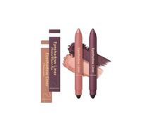 Perfect Color Duo-Shadow Liner 2 en 1 delineador de ojos y sombra de ojos, delineador de ojos de ciruela impermeable para ojos verdes y ojos azules, duradero, a prueba de manchas (oro rosa + morado)