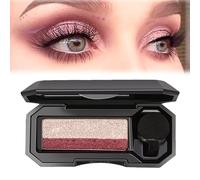 Perfect Duo Eyeshadow, Duo Eyeshadow portátil, paleta de sombras de ojos de dos colores, sombra de ojos altamente pigmentada, brillos exquisitos, larga duración (5#)