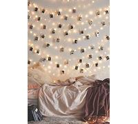 Perfect Holiday Photo Clip Light Silver Copper String Light - 15 LED con clips claros para dormitorio, habitación dorm, niños
