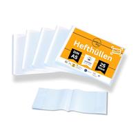 perfect line • 25 fundas horizontales DIN A5, sobre transparente y granulada, de polipropileno reciclable (PP)