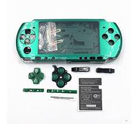 Perfect Part Juego de carcasa completa de repuesto con botones para Sony PSP 3000 (verde)
