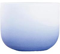 Perfect Pitch Cuenco tibetano de cristal de cuarzo esmerilado de 432 Hz con golpeador de gamuza y junta tórica, para meditación, curación con sonido, yoga, corona B, 8 pulgadas