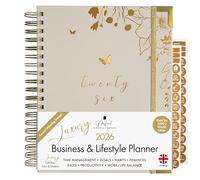 Perfect Planner Company - Agenda de lujo para 2026 de negocios y estilo de vida - Agenda semanal y mensual galardonada con objetivos y rastreadores de hábitos para organizar el trabajo, la vida y