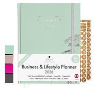 Perfect Planner Company - Agenda de negocios y estilo de vida 2026 - Agenda semanal y mensual galardonada con objetivos y rastreadores de hábitos para organizar el trabajo, la vida y aumentar la