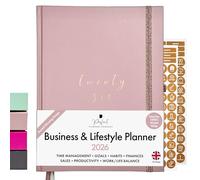 Perfect Planner Company - Agenda de negocios y estilo de vida 2026 - Agenda semanal y mensual galardonada con objetivos y rastreadores de hábitos para organizar el trabajo, la vida y aumentar la