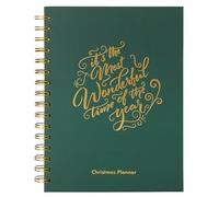 Perfect Planner Company - Planificador de Navidad, Cuaderno de tapa dura A5 - Perfecto para hacer presupuestos - Cuenta atrás semanal con lista de compras - Planificador diario de comidas -100 páginas