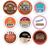 Perfect Samplers Paquete variado de cápsulas de café de avellana, tostado medio para máquinas Keurig K Cups, muestra surtida, 30 unidades