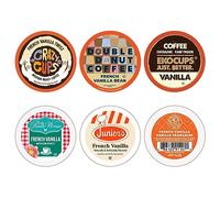 Perfect Samplers Paquete variado de cápsulas de café de vainilla francesa, tostado medio, 30 unidades para máquinas Keurig K-Cup