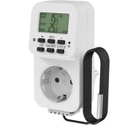 Perfect - Termostato de enchufe, termostato, regulador de temperatura de 230 V, termostato, interruptor de temperatura para calefacción, refrigeración, invernadero, terrario, control de heladas, color