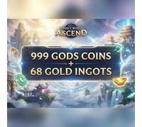 Perfect World: Ascend - 999 Gods Coins + 68 Gold Ingots(B) Direct Top-Up - GLOBAL