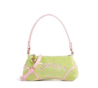 Perfecta para elevar tu estilo diario, esta bolsa de hombro premium para mujer de Juicy Couture combina un lujoso tejido de terciopelo con un forro sintético suave para una sensación cómoda y resisten