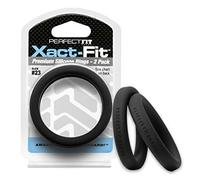 PerfectFitBrand PerfectFitBrand #23 Xact-Fit-(58.5mm Diámetro) Anillo De Pene Silicone Set Doble Negro 1 Unidad 100 g