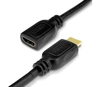 PerfectHD Cable HDMI 4K - Alargador HDMI - Ultra HD 2160p - Cable alargador 1,5 m - Full HD 1080p - Negro - 6 longitudes diferentes