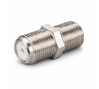 PerfectHD Sat F Connector | Cable alargador | F Hembra > F Hembra | Adaptador de TV coaxial Conector acoplador 2 x F Hembra | Adaptador F para Cable de Antena, Cable coaxial