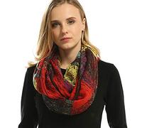 Perfectii Bufanda Del Infinito, Mujeres Señora Suave Círculo Bufanda Bucle Bufanda Cuello Envoltura Ligera Bufanda Plaid