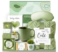 PERFECTMOFEI Regalos para el día de San Valentín para ella, regalos de cumpleaños para mujeres, cesta de regalo de cuidado personal, paquete de cuidado de spa con tema de girasol para mamá, esposa
