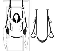 Perfecto columpio de cuero con suspensión ajustable para jugar en pareja en interiores y exteriores