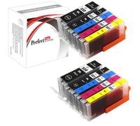 PerfectPrint - 10 compatibles PGI-550 CLI-551 cartuchos de tinta para impresora de Canon Pixma MG5450 MG5550 MG6350 MG6450 MX725 MX925 IP7150 iP7250