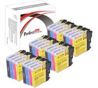 PerfectPrint - 24 Cartuchos de tinta compatibles Brother LC-980 LC-1100 para MFC-250C MFC-255CW MFC-290C MFC-295CN MFC-297C MFC-490CN MFC-5490CN MFC-5890CN MFC-790CW MFC-795CW MFC-6490CW MFC-6890CDW MFC-990CW DCP-145C DCP-163C DCP-165C DCP-167C DCP-185C DCP-195C DCP-365CN DCP-373CW DCP-375