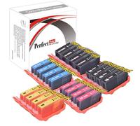 PerfectPrint Compatible Tinta Cartucho Reemplazo Para Canon Pixma iP4850 iP4950 iX6550 MG5150 MG5250 MG5300 MG5320 MG6150 MG6250 MG6220 MG8170 MG8150 (Negro/Ligero-Negro/Cian/Magenta/Amarillo, 20-Pack)