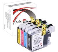 PerfectPrint - Conjunto de 4 Compatible Cartucho de tinta Reemplace LC223 para Brother DCP-J4120DW MFC-J4420DW MFC-J4620DW MFC-J4625DW MFC-J5320DW MFC-J5620DW MFC-J5625DW MFC-J5720DW Impresora