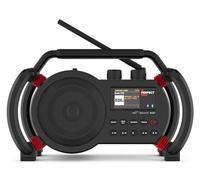 PerfectPro - Radio para Obras NETBOX, Radio Internet WiFi, Dab+ y FM, Bluetooth, Entrada AUX y USB, Cargador Incluido, IP64, NBX2