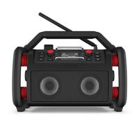 PerfectPro Radio para Obras Rockpro, Dab+ y recepción FM, Bluetooth, Incluye Cargador y batería de Litio integrada, Entrada AUX, IP65, RP2