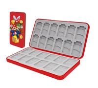 PERFECTSIGHT Bonita funda para tarjetas de juego para Nintendo Switch/Switch Lite/OLED, 24 fundas de cartucho para tarjetas de juego y 24 tarjetas SD, caja de almacenamiento compacta portátil Kawaii,