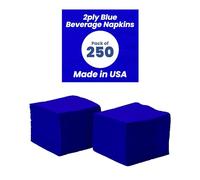Perfectware - PW- 2 capas azul marino Bev-250 2 capas de servilletas azul marino - Paquete de 250 unidades