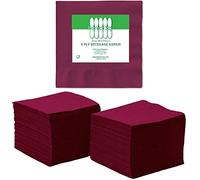Perfectware - Servilletas de 2 capas Borgoña Bev-250 de 2 capas para bebidas - Paquete de 250 unidades