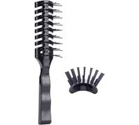 PERFEHAIR HB086-1 Cepillo de pelo para hombre con ventilación para secado por soplado, cepillo antiestático para cabello fino, rizado, ondulado, húmedo o seco, , Largo, Negro, 1.00[set de ]