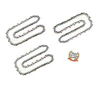 perfektGarten 3 cadenas de motosierra de 40 cm; 1,3 mm; 3/8 pulgadas; 55 TG para motosierra Dolmar Partner STIHL Mc Culloch, etc. Husqvarna.