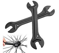 PERFETSELL 2 Pcs Llave de Conos Bicicleta Llave Conica de Buje 13/14/15/16 mm Llave para Desmontar Buje Rueda Herramienta de Reparación para Conos, Bujes de Las Ruedas y Pedales, Estrecha, Negro