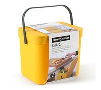 Perfetto Cubo de basura húmedo/residuos orgánicos para colgar - Col. Gino - 7 l - Amarillo