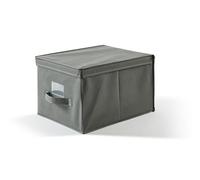 Perfetto Più EasyBox - Caja de Tela Color Ceniza, 30 x 40 x 25 cm