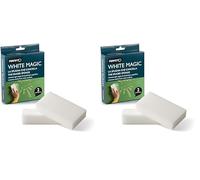 Perfetto Whitemagic - Lote de 2 esponjas para borrar Manchas, melamina, Blanco, 12 x 2,5 x 6 cm (Paquete de 2)