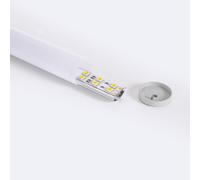 Perfil Aluminio Colgante Redondo 2m para Tira LED hasta 16 mm