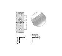 Perfil angular de acero para sistema modular hofe, 38 x 38 x 1,7 mm, longitud 3 m