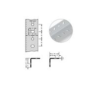Perfil angular de acero para sistema modular hofe, 42 x 42 x 2 mm, longitud 2 m