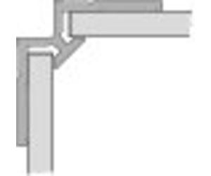 Perfil angular HÜPPE, interior, para revestimiento mural EasyStyle longitud 2550mm, ES0202123, Color: edición en negro