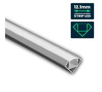 Perfil Angular Tira LED 12,1mm 2000mm Techo Plata V-TAC VT-8114
