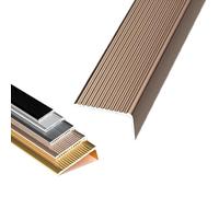 Perfil Autoadhesivo Para Bordes De Escaleras En Forma De L-100cm Protector Antideslizante De Aluminio, Esquina Para Cantos(Rose gold,2x3x100cm)