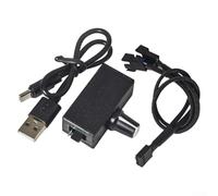 Perfil bajo para controlador de velocidad PWM para ventiladores de CC de 12 V y 4 pines con puerto de entrada tipo C, clasificación de corriente de salida de 0,5 A e integrado para generación PWM (B)