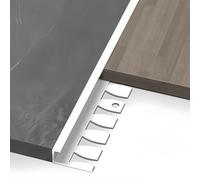 Perfil C de aluminio de 90 cm - 3 piezas de molduras de suelo flexibles para Ele y Hing del hogar u oficina (Opt 5, 15 mm)