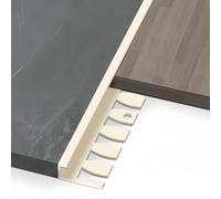 Perfil C de aluminio de 90 cm - 3 piezas de molduras flexibles para el suelo, Ele y h para el hogar u oficina (opción 1, 12 mm)